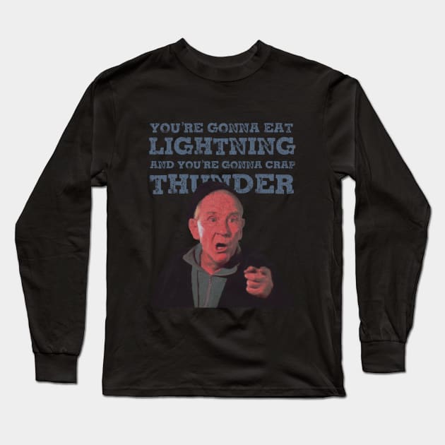 Vintage You're Gonna Eat Lightning Long Sleeve T-Shirt by Jazz In The Gardens